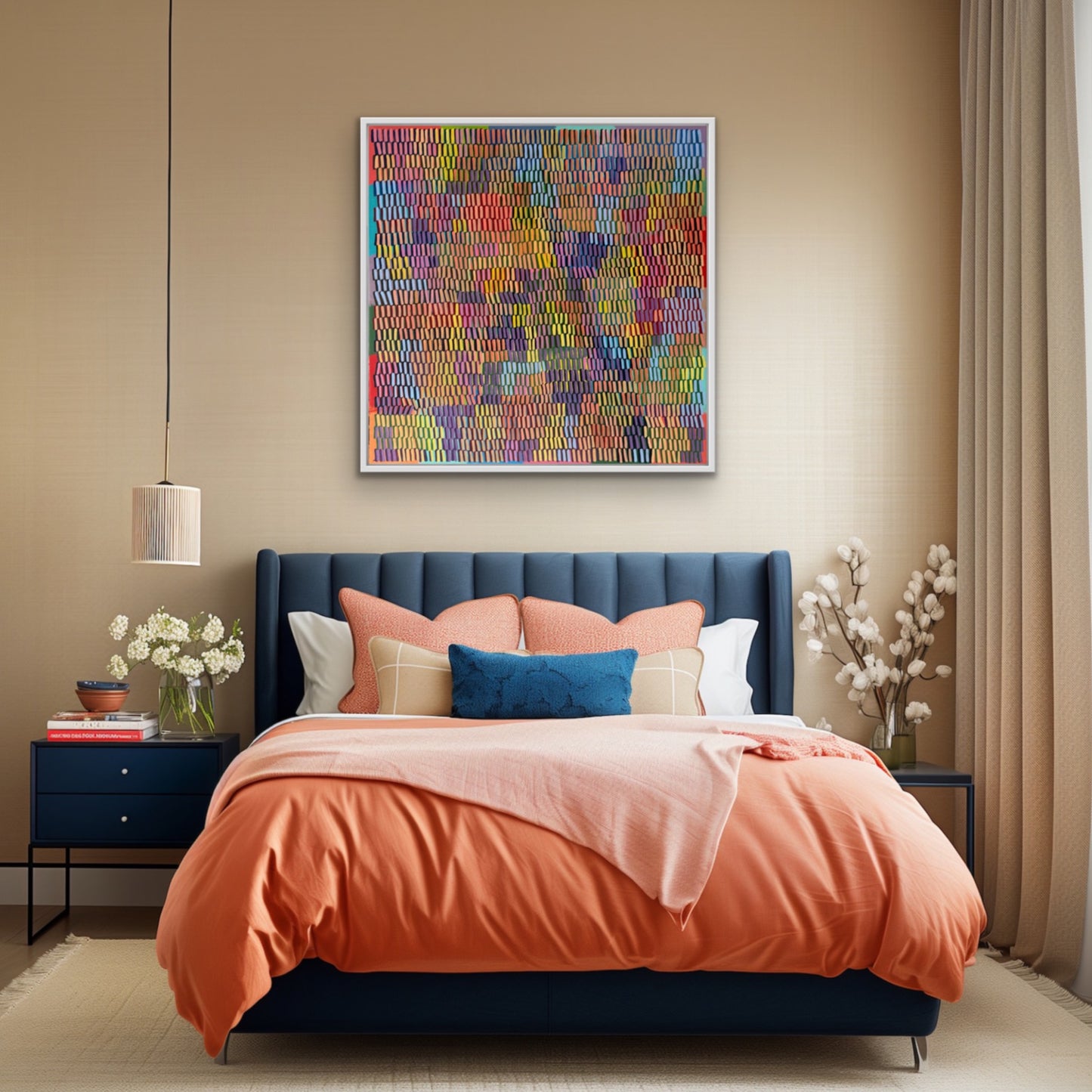 Dusky Sundown | 36" x 36" | Acrylic on canvas