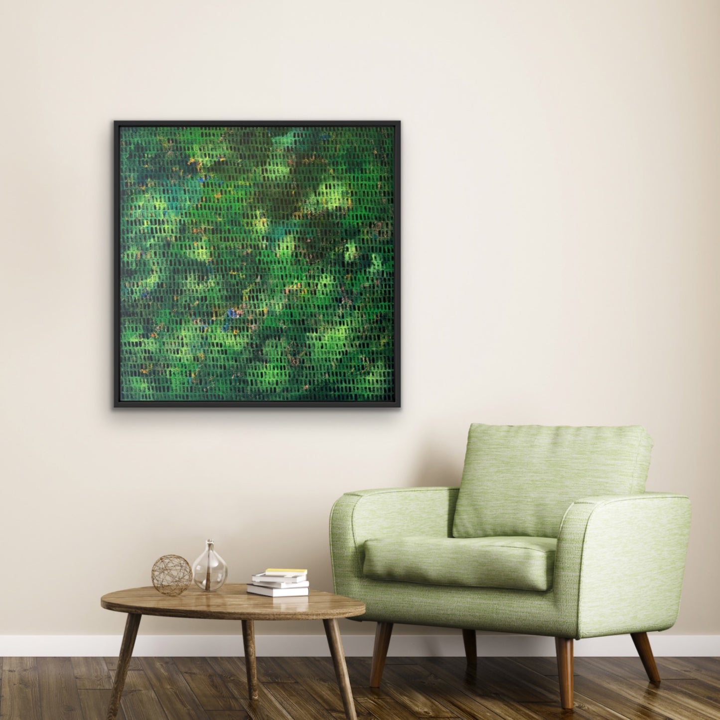 In the Green | 36" x 36" | Acrylic on canvas