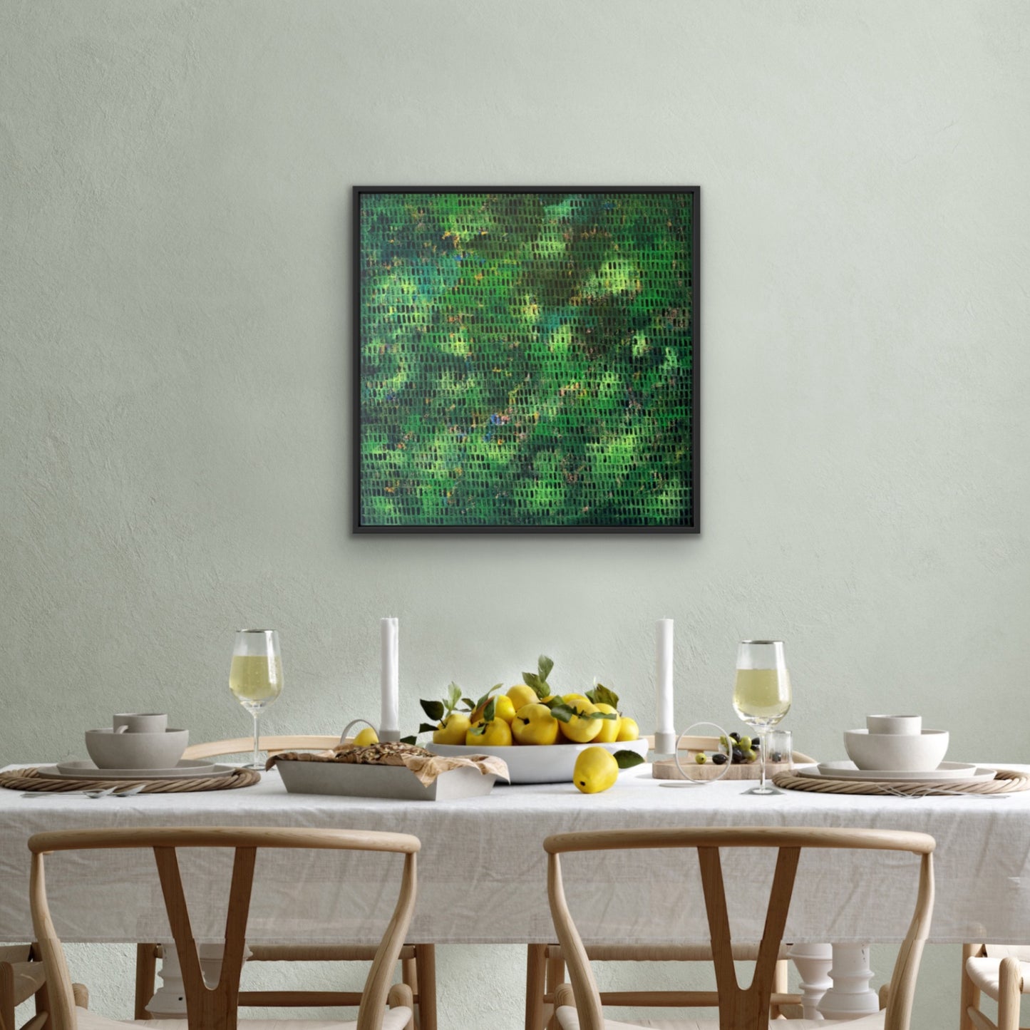 In the Green | 36" x 36" | Acrylic on canvas