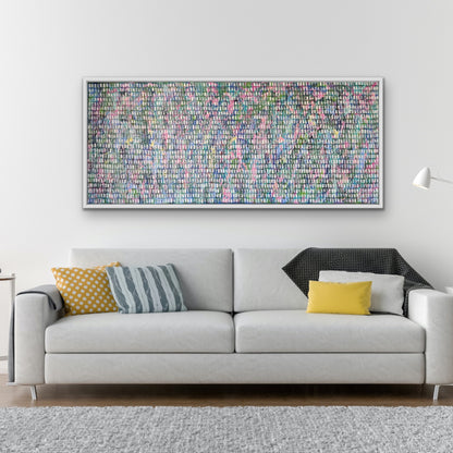 Blooming Happiness | 60" x 24" | Acrylic on Canvas