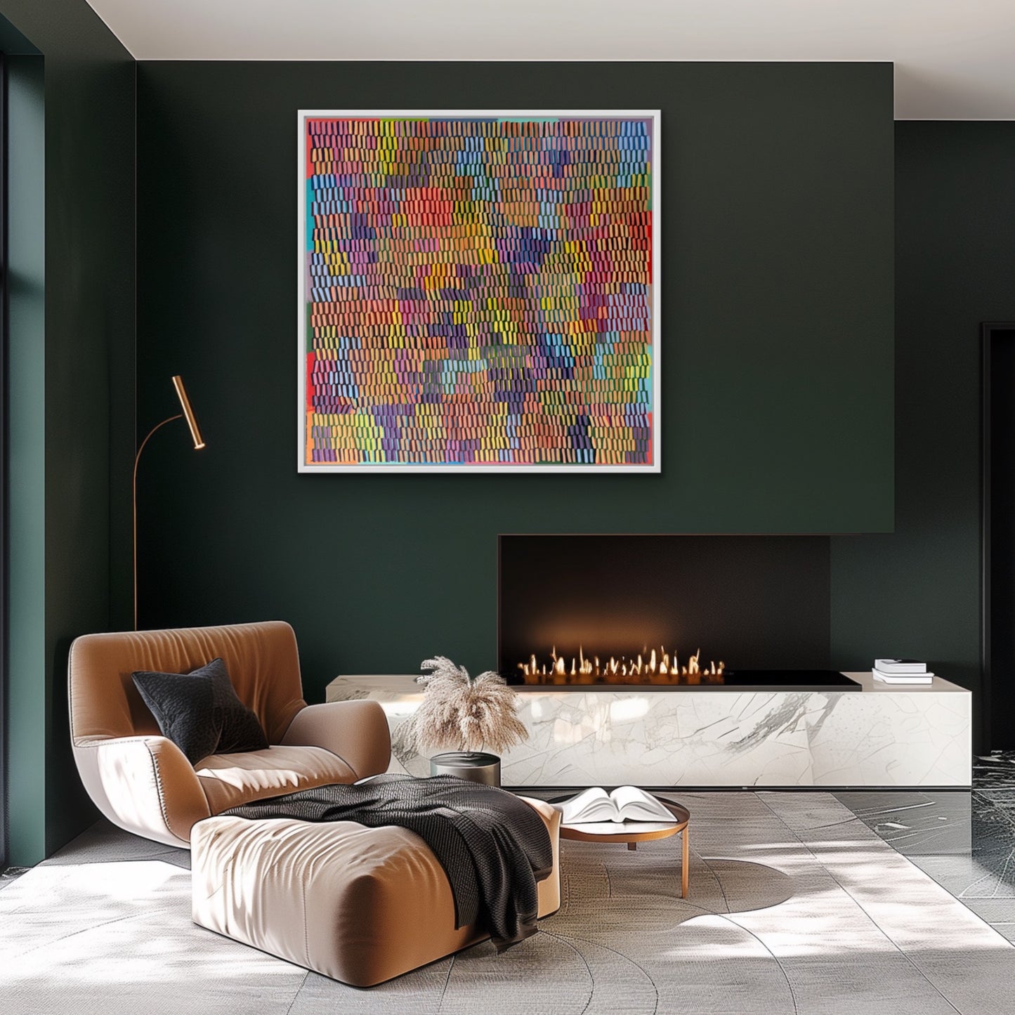 Dusky Sundown | 36" x 36" | Acrylic on canvas