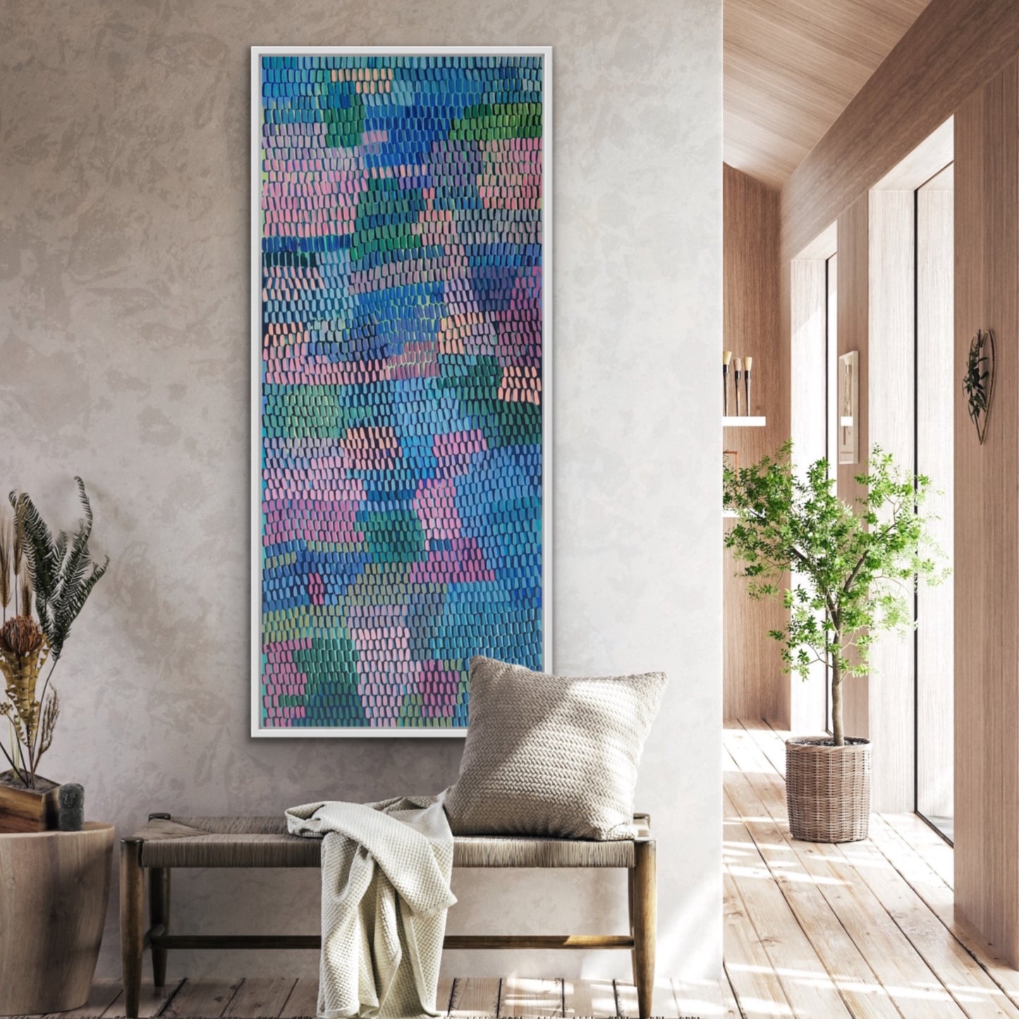 Finding the path | 24" x 60" | Acrylic on canvas