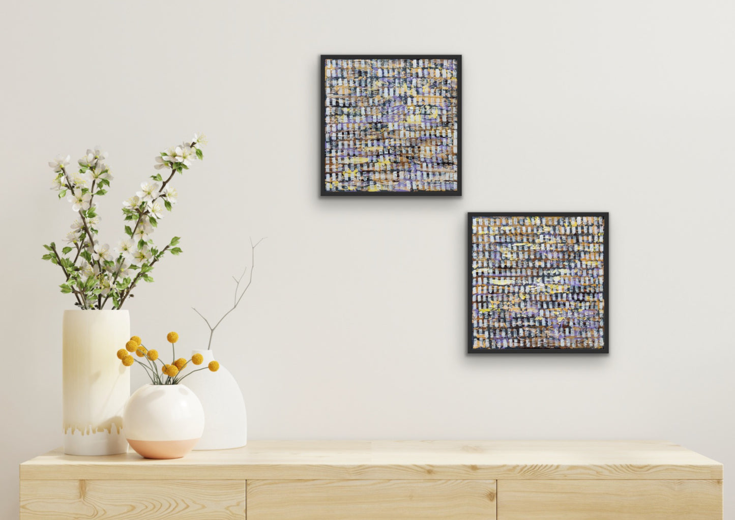 Mirage ( Diptych ) | 12" x 12" each | Acrylic on Canvas