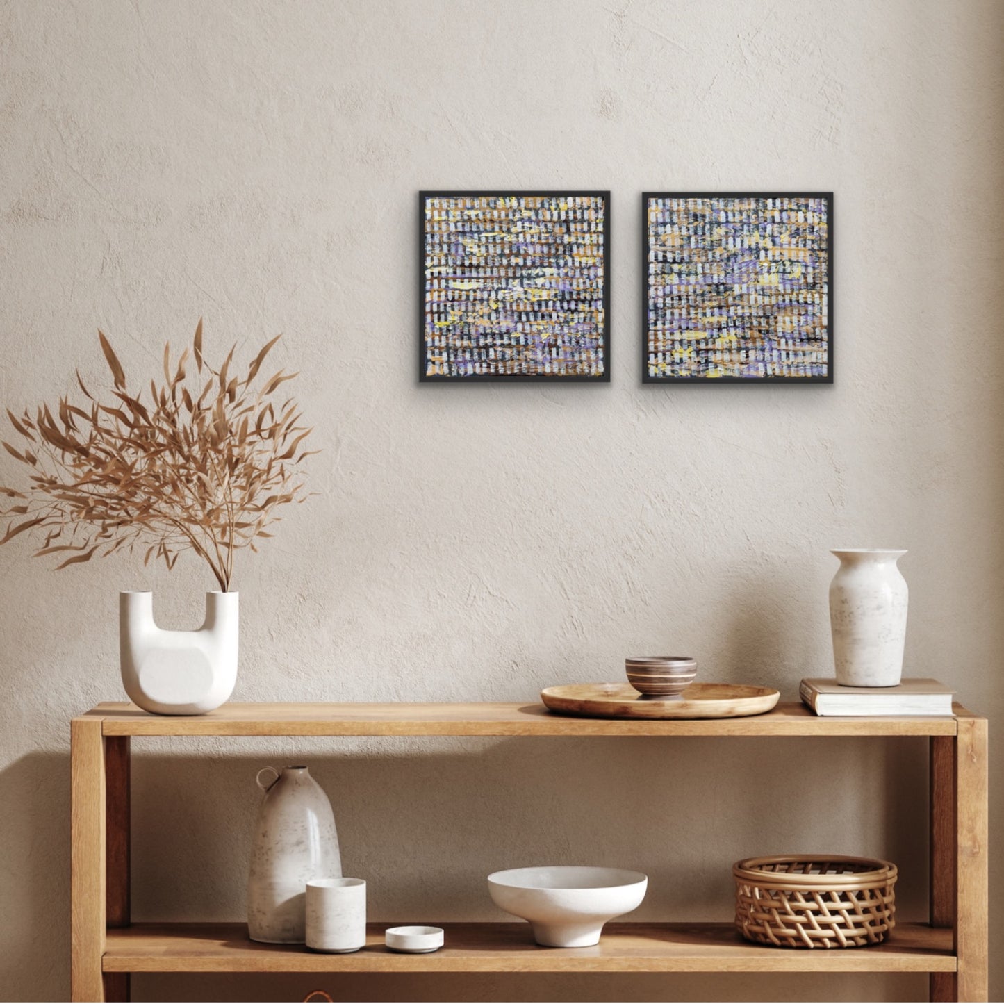 Mirage ( Diptych ) | 12" x 12" each | Acrylic on Canvas