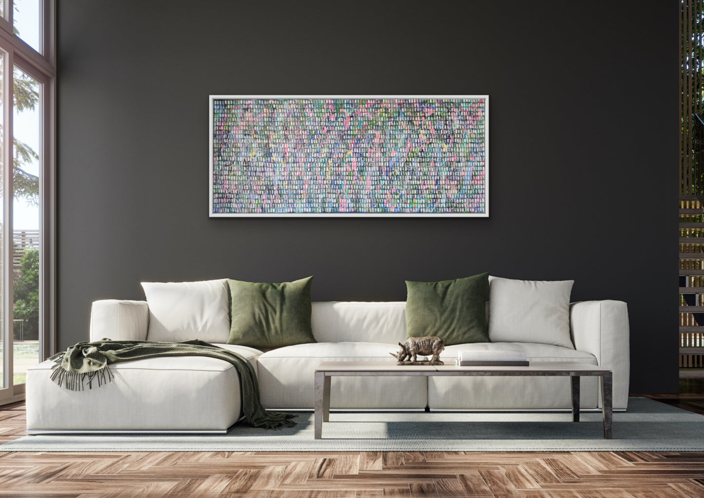Blooming Happiness | 60" x 24" | Acrylic on Canvas