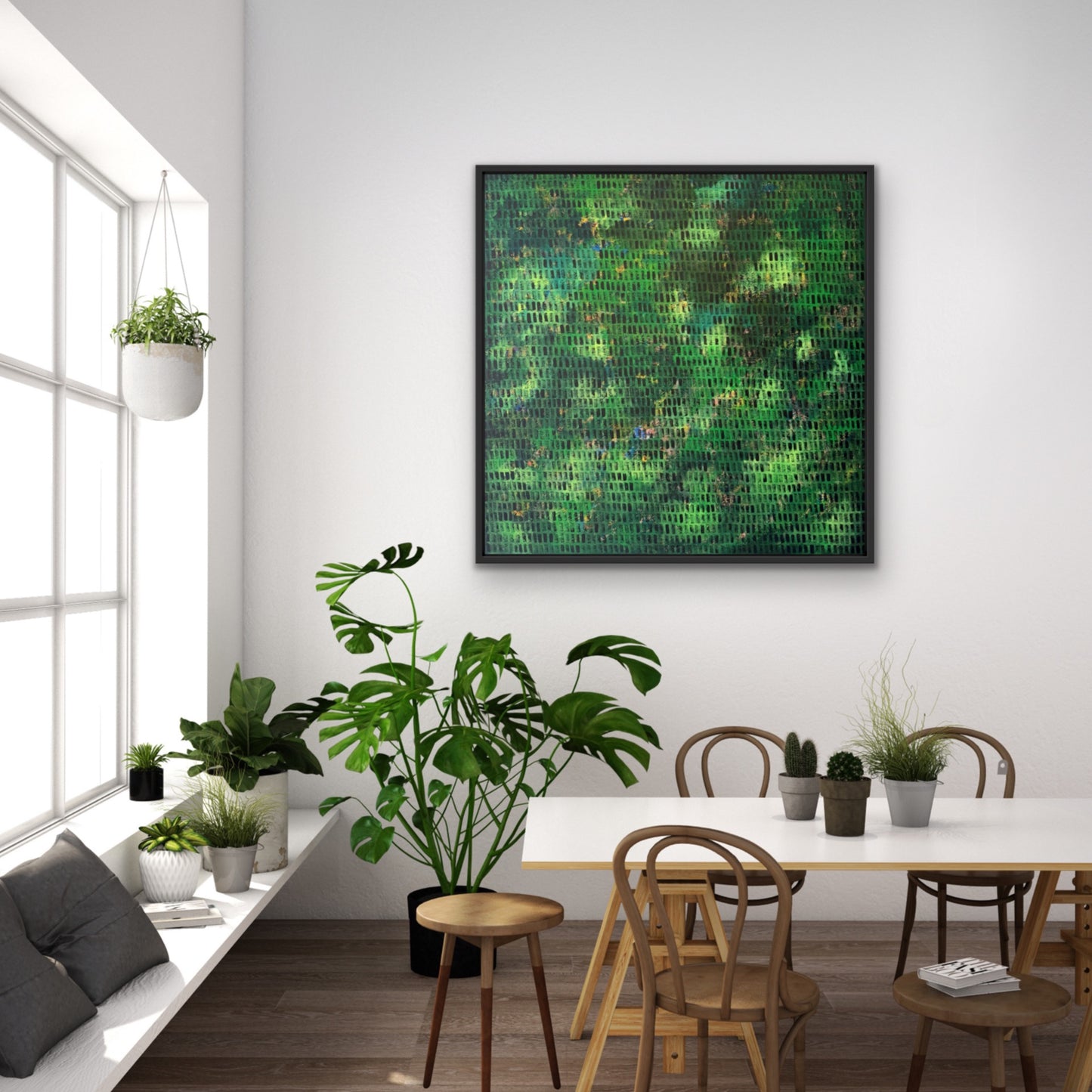 In the Green | 36" x 36" | Acrylic on canvas