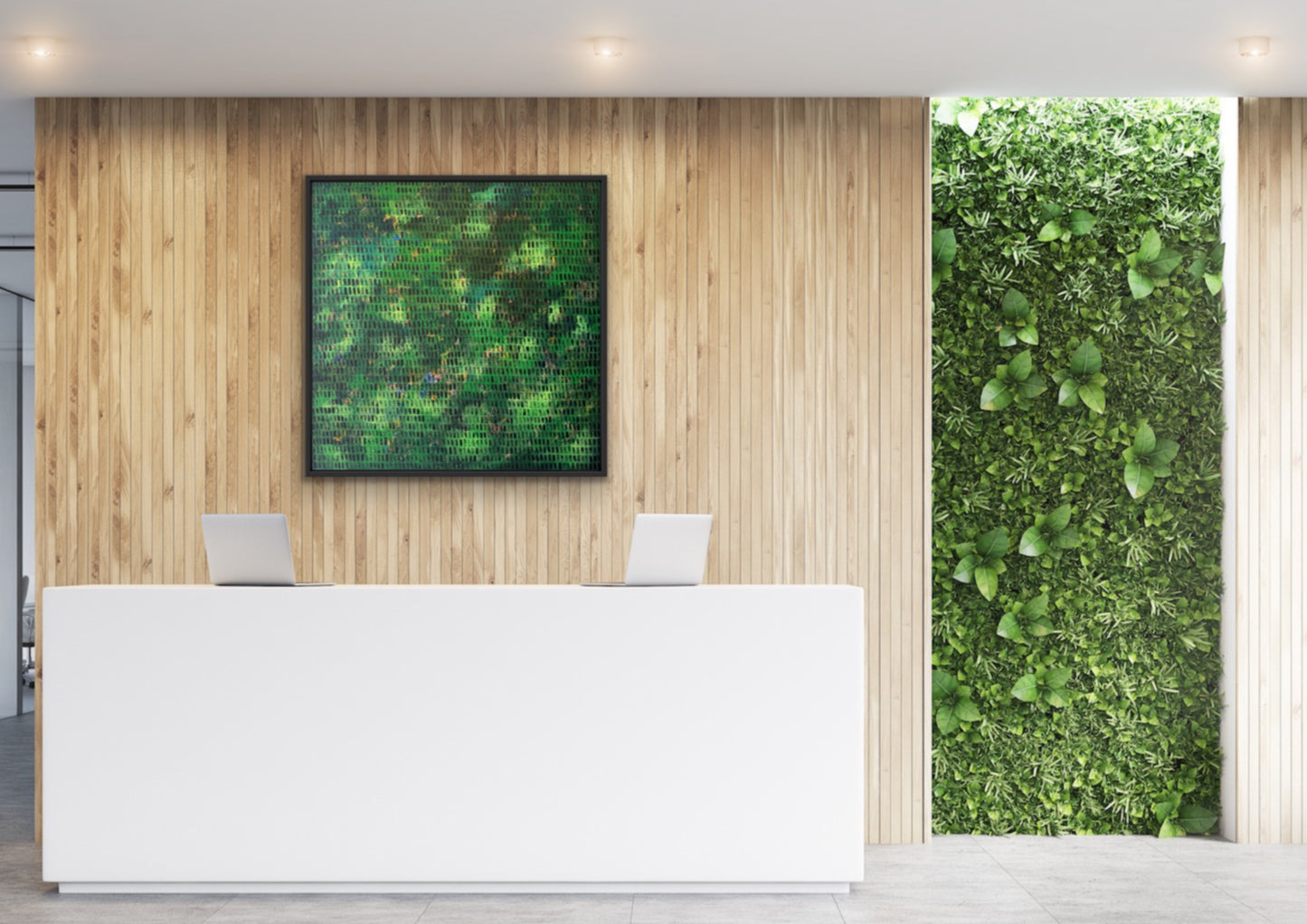 In the Green | 36" x 36" | Acrylic on canvas