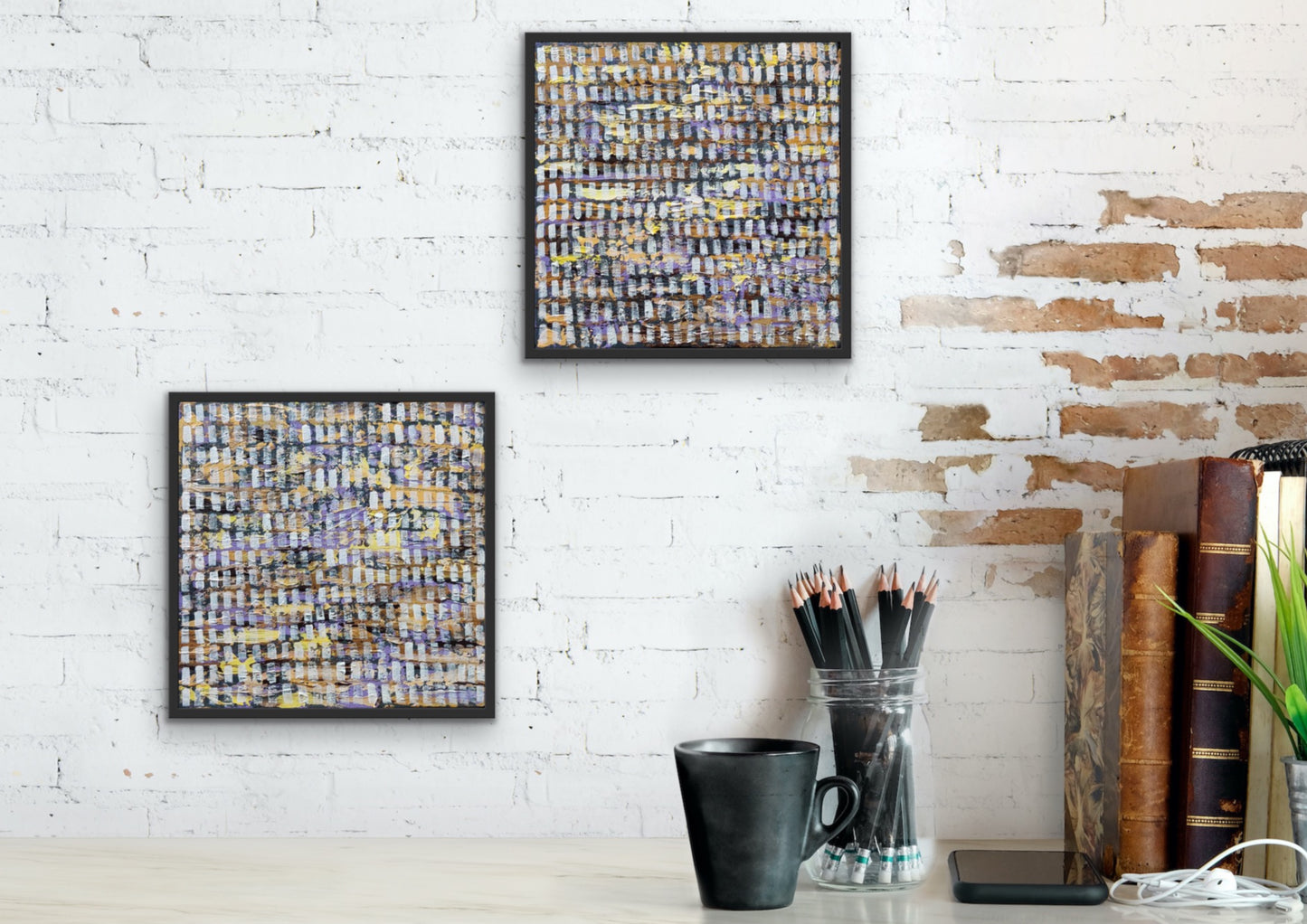Mirage ( Diptych ) | 12" x 12" each | Acrylic on Canvas