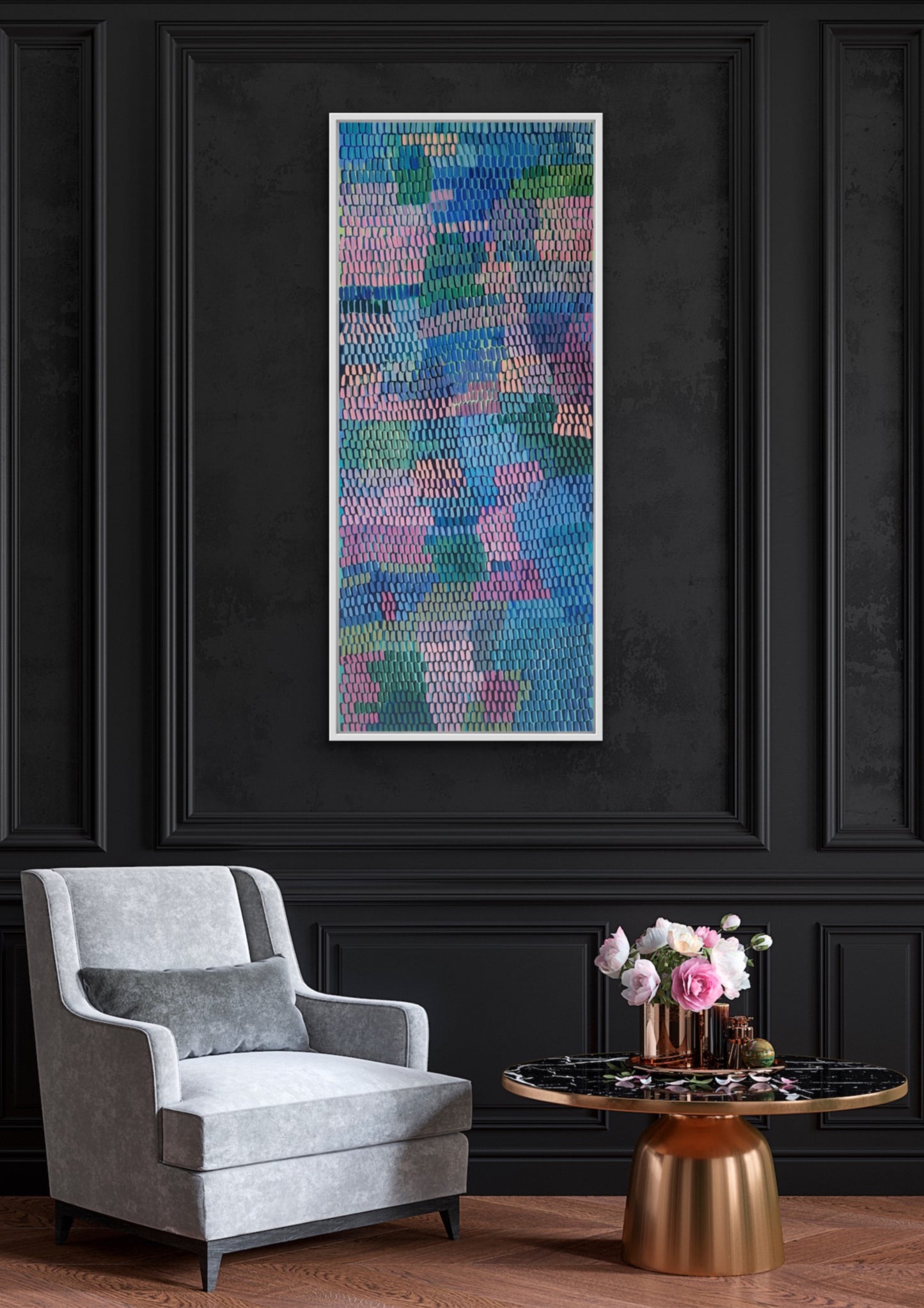 Finding the path | 24" x 60" | Acrylic on canvas