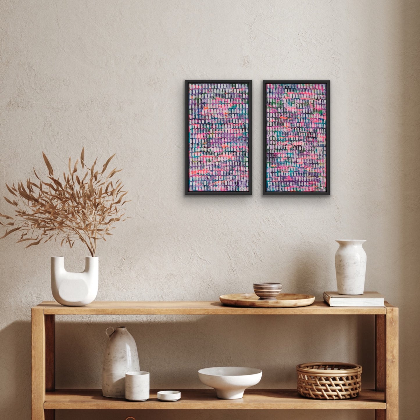 Breeze | 20" x 18" |  Diptych | Acrylic on canvas