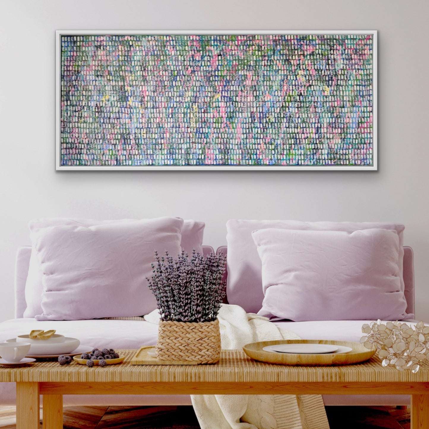 Blooming Happiness | 60" x 24" | Acrylic on Canvas