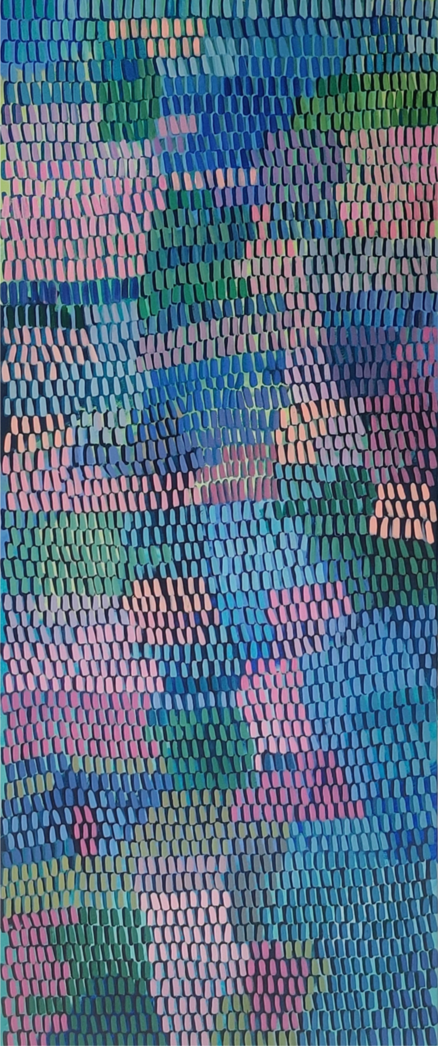 Finding the path | 24" x 60" | Acrylic on canvas