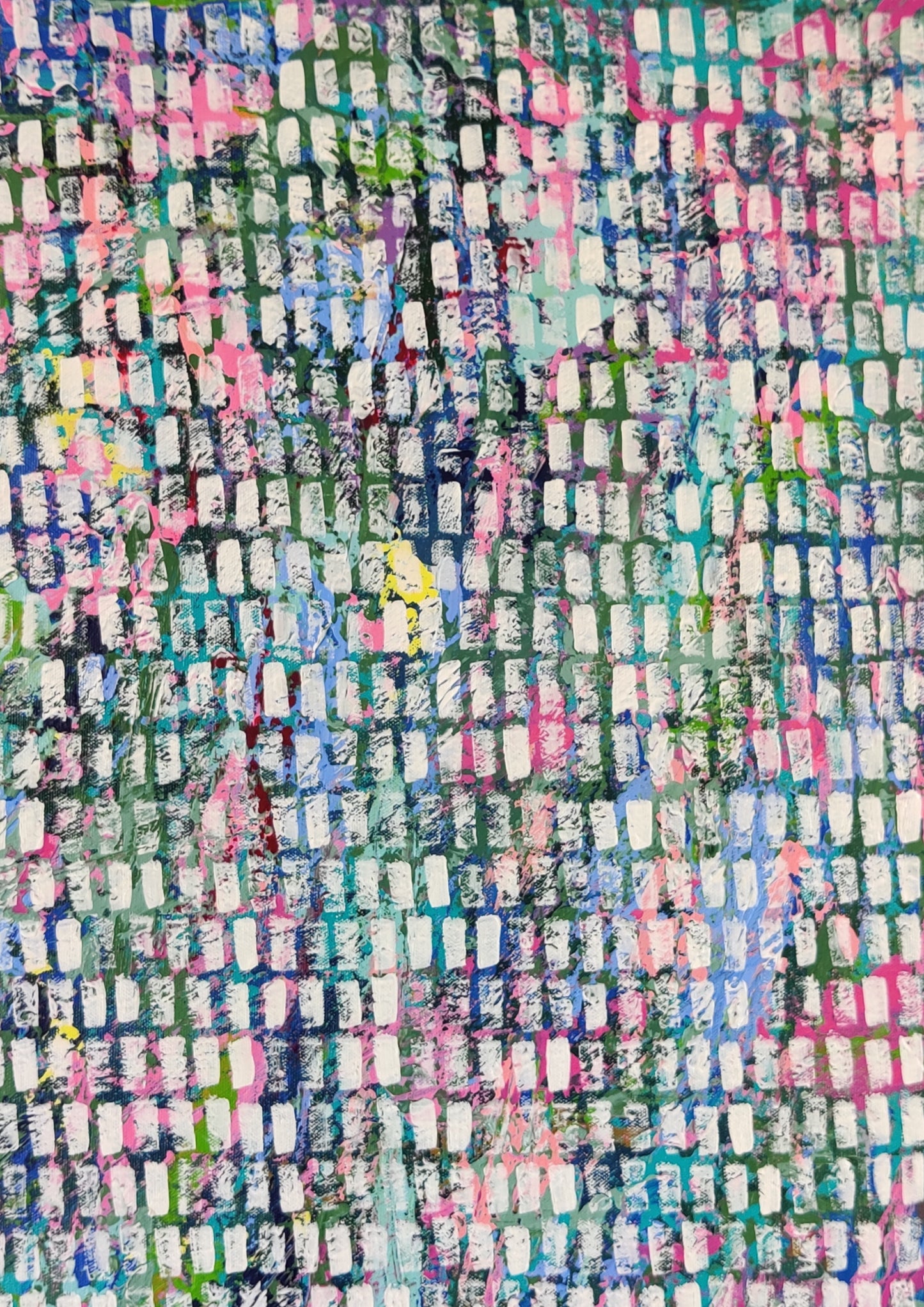Blooming Happiness | 60" x 24" | Acrylic on Canvas