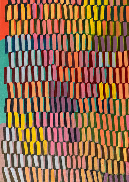 Dusky Sundown | 36" x 36" | Acrylic on canvas