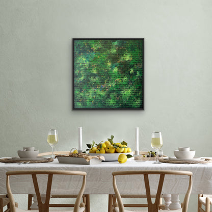 In the Green | 36" x 36" | Acrylic on canvas