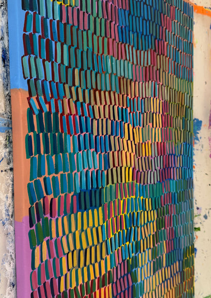 Up high Soar the Sky | 24" x 60" | Acrylic on Canvas