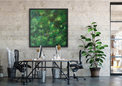In the Green | 36" x 36" | Acrylic on canvas