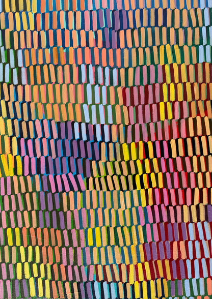 Dusky Sundown | 36" x 36" | Acrylic on canvas